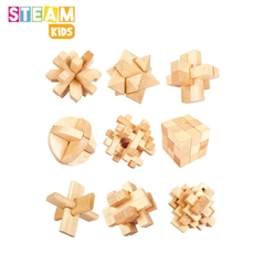 Đồ Chơi Trò Chơi Thử Thách Trí Tuệ Khóa Gỗ SK0969