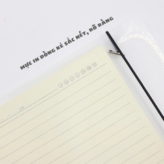 Sổ A5 Bìa Còng Nhựa Trong Hồng Hà Subject 200 Trang 3023