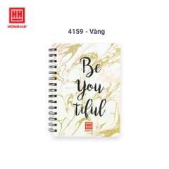 Sổ Lò Xo A6 Hồng Hà 200 Trang 4160 Glitter Bìa Phát Sáng