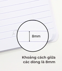 Sổ bìa Bồi Hồng Hà Status Kẻ Ngang A4 4654 200Tr