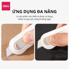 Dao Dọc Giấy Nhỏ Deli NS065-XD Màu Xanh Dương