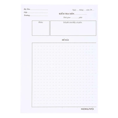 Giấy Kiểm Tra Cấp 2 Có Chấm 2657