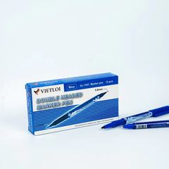 Bút Dạ Kính 2 Đầu VL-1101 (Xanh, Đen, Đỏ)