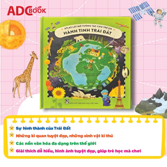 Atlas Lật Mở Tương Tác Cho Trẻ Em - Hành Tinh Trái Đất