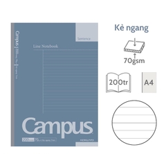 Vở Kẻ Ngang Campus A4 BASIC 0520 Có Chấm 200Tr