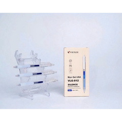 Bút Gel Bấm SILENCE Thân Trong 0.5mm Màu Xanh VLG-812B