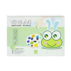 Vở Vẽ Lò Xo A4 Hồng Hà Ếch Cốm 8155 (20 Tờ)