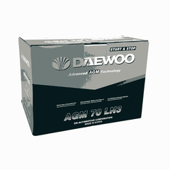 ẮC QUY Ô TÔ DAEWOO AGM 70 LN3