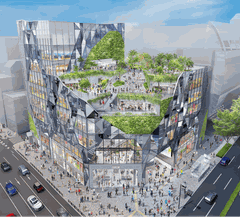 Phối cảnh tổng thể của mặt bằng CG