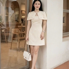Đầm thiết kế cổ choàng dáng chữ A