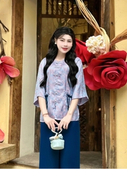 Đồ lam nút nơ túi lộc