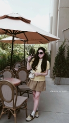 Áo len tay cộc thừng ngựa túi