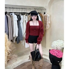 Set áo len khoác + ống