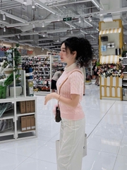 Áo len tay cộc thừng ngựa túi