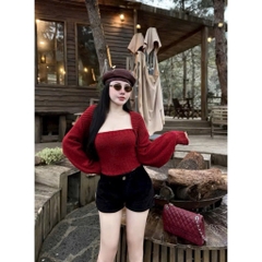 Set áo len khoác + ống