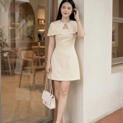 Đầm thiết kế cổ choàng dáng chữ A