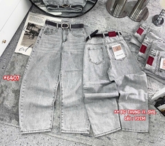 J1 Baggy thụng wash xám đậm trơn, may mạc lưng 6655