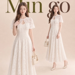 Đầm thiết kế 2 dây ren kèm choàng ren