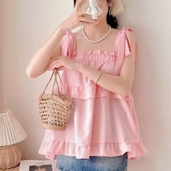 Áo kiểu 2 dây tùng bèo
