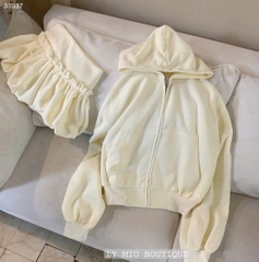 Set nỉ cao cấp chân váy bí