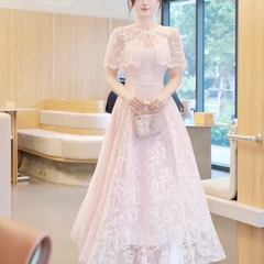 Đầm thiết kế 2 dây ren kèm choàng ren