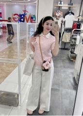 Áo len tay cộc thừng ngựa túi