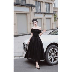 Đầm thiết kế trễ vai xoè bồng