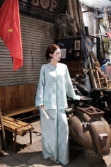Lam tằm xanh khuy bọc