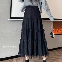 Chân váy maxi mới ren hoa