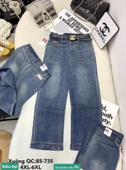 JC10 jean siêu đại tag đỏ ngựa trước màu nhạt 85735