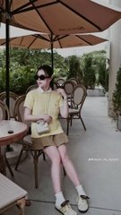 Áo len tay cộc thừng ngựa túi