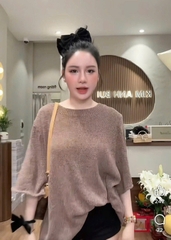 Áo len mỏng cộc trơn hot