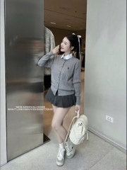 Áo kiểu len ngựa thừng trơn