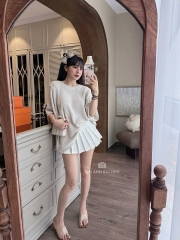 Áo len mỏng cộc trơn hot
