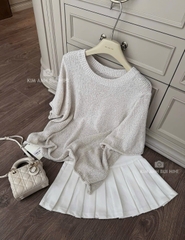 Áo len mỏng cộc trơn hot