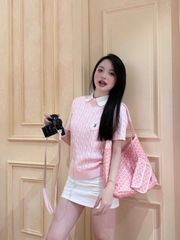 Áo len tay cộc thừng ngựa túi