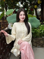 Đồ lam gấm hoạ hoa cúc phối