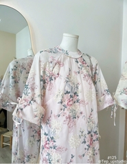 Áo dài nẹp sen
