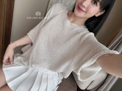 Áo len mỏng cộc trơn hot