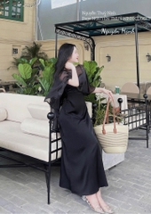 Đầm dây kèm choàng lụa