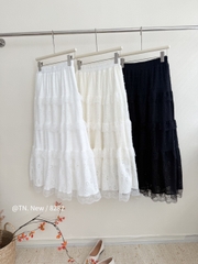 Chân váy maxi mới ren hoa