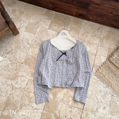 Áo kiểu hoạ tiết ngôi sao 2 dây kèm áo khoác