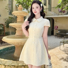 Đầm thiết kế thêu hoa kiểu tiểu thư