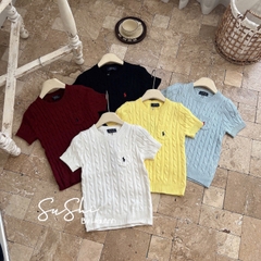 Áo len tay cộc thừng ngựa túi