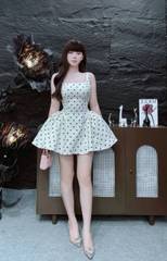Đầm 2 dây tùng xòe LS 71965