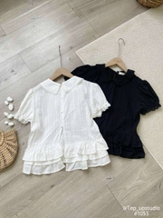Áo thô 3 tầng bèo gấu