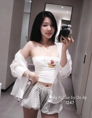 Set 3 món kèm quần caro