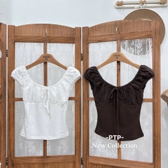 Áo kiểu 2 nút ngực 2 dây