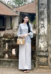 Bộ lam gấm 1 nút cài