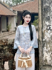 Bộ lam gấm 1 nút cài